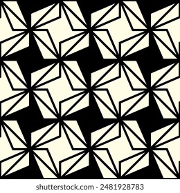 Seamless pattern of Geometric Art. optical illusion shape Repeating patterns design of printable vector.