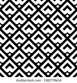 Seamless pattern. Geometric backdrop. Forms, squares background. Ethnic motif. Rhombuses, chevrons, figures ornament. Diamonds, curves, shapes wallpaper. Textile print, web design, abstract. Vector.