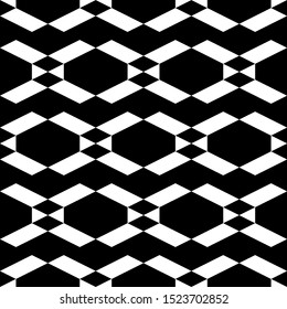 Seamless pattern. Geometric backdrop. Rhombuses, parallelograms, triangles, hexagons ornament. Ethnic wallpaper. Shapes background. Folk motif. Digital paper, textile print, web design, abstract.