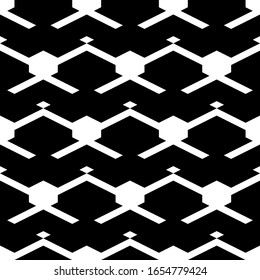 Seamless pattern. Geometric backdrop. Rhombuses, figures ornament. Diamonds, shapes wallpaper. Ethnic motif. Shapes background. Digital paper, textile print, web design, abstract. Vector artwork.