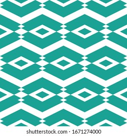 Seamless pattern. Geometric backdrop. Rhombuses, figures ornament. Ethnic motif. Vector artwork.