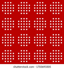 Seamless pattern. Geometric backdrop. Rounds background. Ethnic motif. Digital paper, textile print, web design, abstract. Circles ornament. Simple shapes wallpaper. Dots motif. Vector artwork.