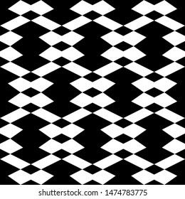 Seamless pattern. Geometric backdrop. Simple shapes background. Rhombuses, figures ornament. Ethnic wallpaper. Polygons motif. Digital paper, textile print, web design, abstract. Vector artwork.