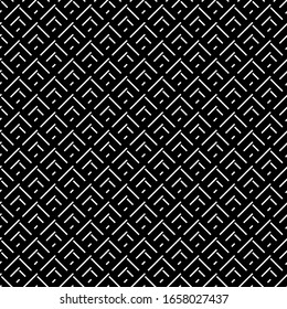 Seamless pattern. Geometric backdrop. Tilt lines ornament. Slant strokes wallpaper. Ethnic motif. Diagonal rectangles background. Textile print, linear web design, dashes abstract. Vector artwork
