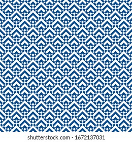 Seamless pattern. Geometric background. Brackets, diamonds, triangular shapes wallpaper. Textile print, web design, abstract backdrop. . Chevrons, rhombuses, triangles ornament. Folk motif. Vector art