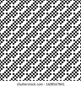 Seamless pattern. Geometric background. Checks ornament. Squares illustration. Digital paper, textile print, web design, abstract. Quadrangles backdrop. Tiles wallpaper. Ethnic motif. Vector artwork