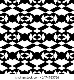 Seamless pattern. Geometric background. Rhombuses, trapeziums, parallelograms, figures ornament. Geometrical wallpaper. Shapes backdrop. Digital paper, textile print, web design, abstract. Vector