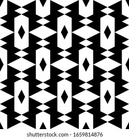 Seamless pattern. Geometric background. Rhombuses, hexagons ornament. Geometrical backdrop. Quadrangular, hexagonal shapes wallpaper. Polygons motif. Digital paper, abstract.