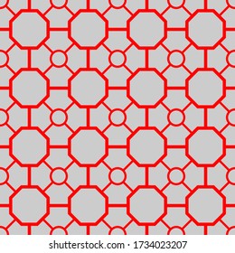 Nahtloses Muster. Geometrischer Hintergrund. Ungewöhnliches Gitter. Vector-Abbildung. Gute Qualität. Gutes Design.