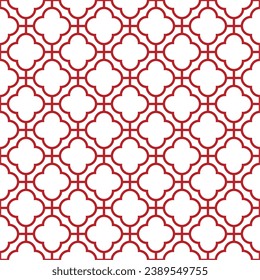 Seamless pattern with a geometric Chinese style