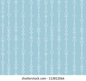Seamless pattern with geometric christmas beads #1