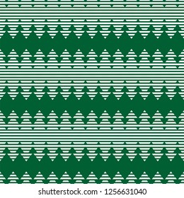 Seamless pattern with geometric Christmas trees. Winter holidays collection. Merry Christmas and Happy New year. Abstract textured background design. Modern elegant wallpaper. Vector illustration
