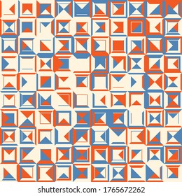 Seamless pattern geometric. Colorful abstract background. Vector design. Modern style.