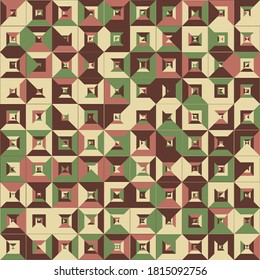 Patrón geométrico sin foco. Fondo colorido y abstracto. Diseño de vectores. Estilo moderno.