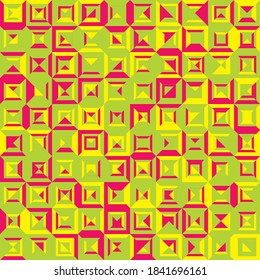 Patrón geométrico sin foco. Fondo colorido y abstracto. Diseño de vectores. Estilo moderno.