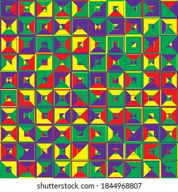 Seamless pattern geometric. Colorful abstract background. Vector design. Modern style.