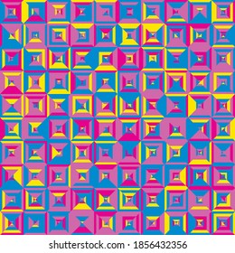 Seamless pattern geometric. Colorful abstract background. Vector design. Modern style.