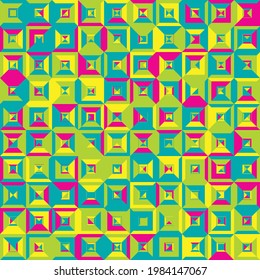 Seamless pattern geometric. Colorful abstract background. Vector design. Modern style.