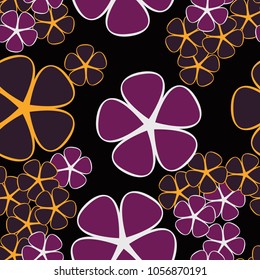 A seamless pattern of geometric colors of two different sizes and two colors.