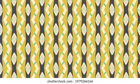 Seamless pattern geometric.  Delicate beautiful ornament.  Color mosaic shapes background.  Seamless vector pattern. 