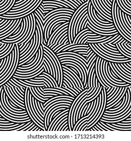 Seamless pattern. Geometric design with crossed arc.EPS10 Illustration.