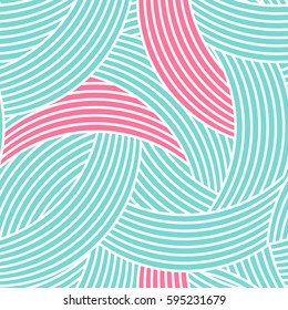 seamless pattern. geometric design with crossed arc