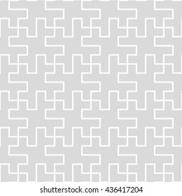 Seamless pattern, geometric design with lines, gray and white illustration