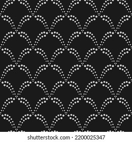 Seamless pattern, geometric dotted background, vector.