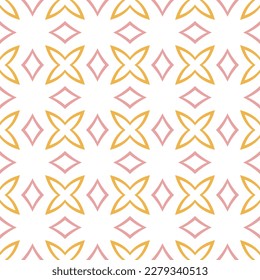 Seamless pattern in geometric element. Vector illustration