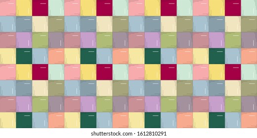 Seamless pattern with geometric elements