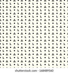 seamless pattern with geometric elements in retro style