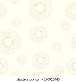 seamless pattern with geometric elements in retro style