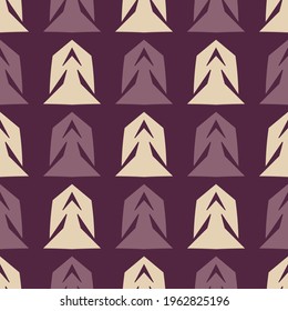 Seamless pattern with geometric elements. Retro abstract illustration.