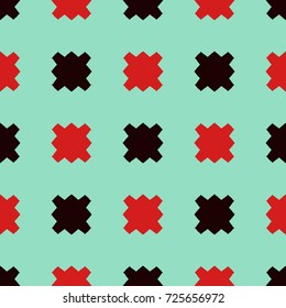 Seamless pattern with geometric elements. Retro abstract illustration.