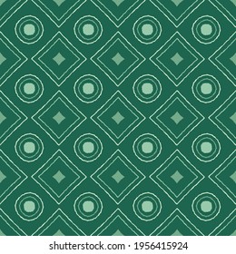Seamless pattern with geometric elements in tribal style. Prehistoric drawings. Outline.
