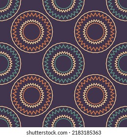 Seamless pattern with geometric ethnic ornament.