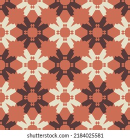 Seamless pattern with geometric ethnic ornament.
