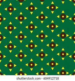 Seamless pattern with geometric figures