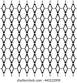 seamless pattern with geometric figures. Abstraction. Textile. Black and white