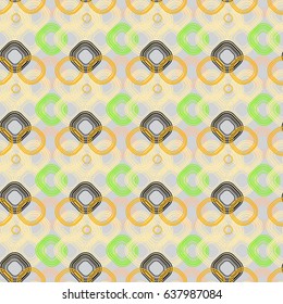 seamless pattern with geometric figures, colorful rhombus