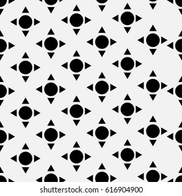 Seamless pattern with geometric figures for decoration
