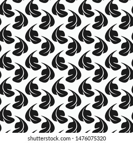 Seamless pattern. Geometric floral background. Vector repeating texture