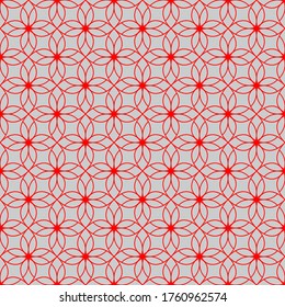 Seamless pattern. Geometric floral background.
