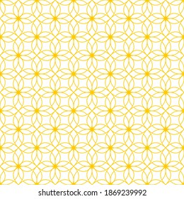 Seamless pattern. Geometric floral background.