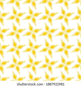 Seamless pattern. Geometric floral background.