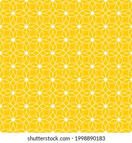 Seamless pattern. Geometric floral background.
