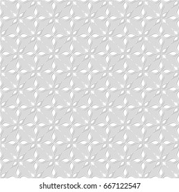 Seamless pattern. Geometric floral background. Vector illustration. Good quality. Good design.