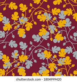Seamless pattern, geometric, floral for fabric etc