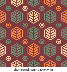 Seamless pattern, geometric, floral for fabric etc