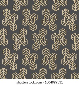 Seamless pattern, geometric, floral for fabric etc